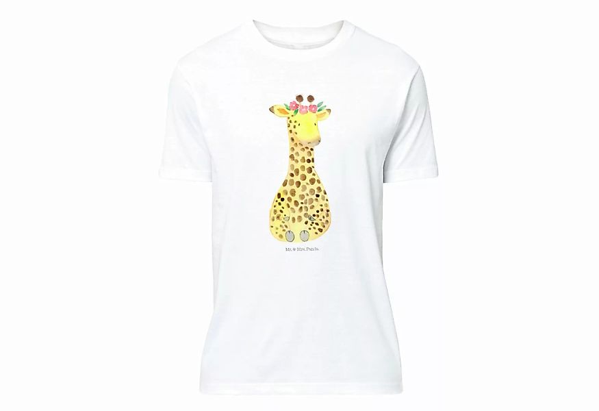 Mr. & Mrs. Panda T-Shirt Giraffe Blumenkranz - Weiß - Geschenk, Männer, Jub günstig online kaufen