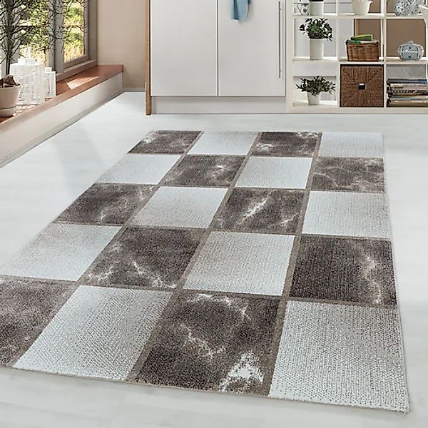 Ayyildiz Teppiche "OTTAWA 4201" rechteckig 8 mm Höhe Karo Muster, Kurzflor, günstig online kaufen