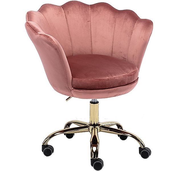 WAHSON OFFICE CHAIRS Loungesessel Bürostuhl Kunstfell Drehstuhl mit Rollen günstig online kaufen