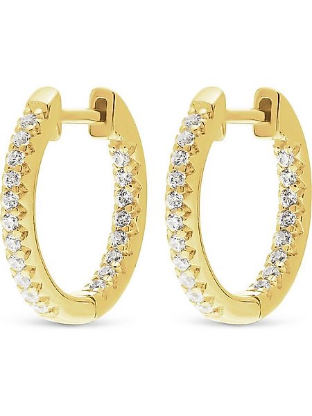 FAVS Paar Creolen FAVS Damen-Creolen 925er Silber Zirkonia (Paar) günstig online kaufen