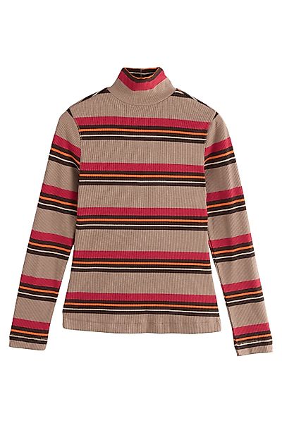 Next Blusenshirt Geripptes Oberteil mit Rollkragen günstig online kaufen