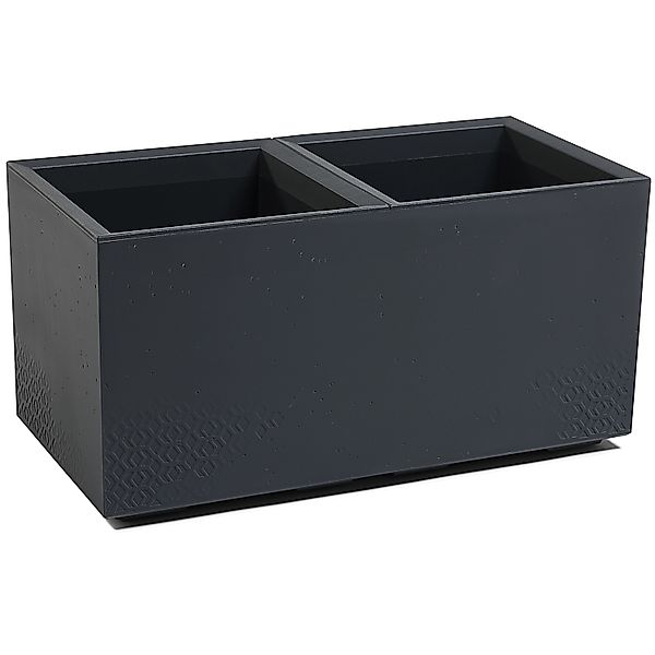 Ondis24 Pflanzkübel 80 Caro Rollen 100 Prozent  Anthrazit Blumentopf Pflanz günstig online kaufen