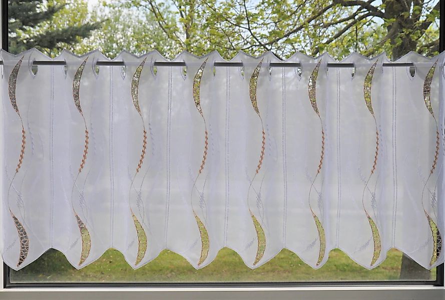 Stickereien Plauen Panneaux "Elina" Stangendurchzug 1 Stk. tlg. günstig online kaufen