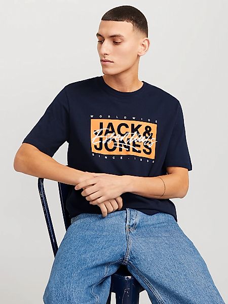 Jack & Jones Print-Shirt JJCOLTON TEE SS CREW NECK günstig online kaufen