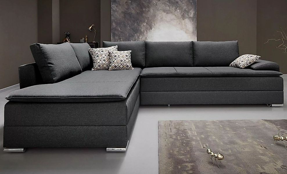 INOSIGN Ecksofa Night & Day L-Form, mit Boxspring Bettfunktion 180x200 cm, günstig online kaufen