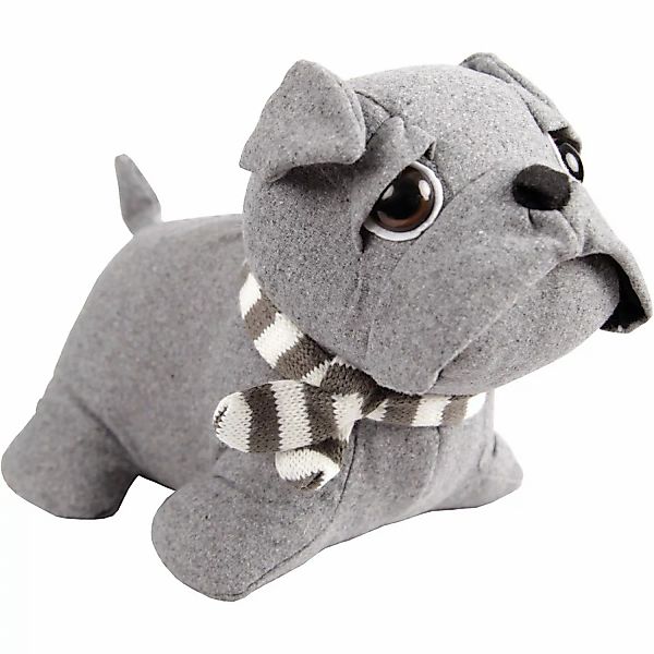 Bestlivings Türstopper Mops Bulldogge 25 x 20 cm Silber günstig online kaufen