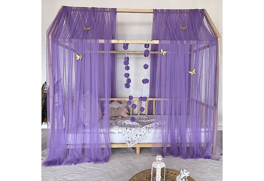 Baby Fancyroom Betthimmel Betthimmel Tüll Hausbett Kinderbett 2 Stück 340cm günstig online kaufen