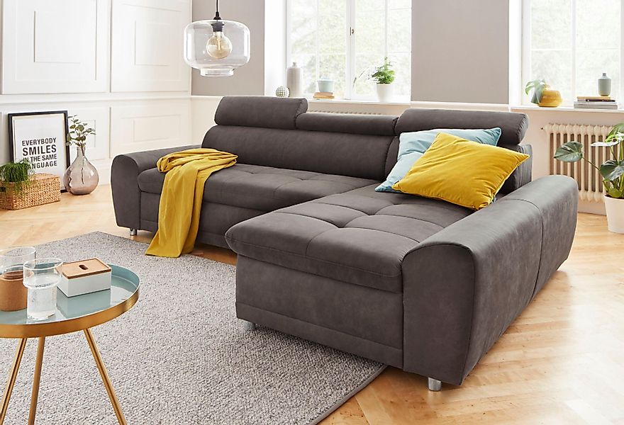 sit&more Ecksofa Riva L-Form, inklusive Kopteilverstellung, günstig online kaufen