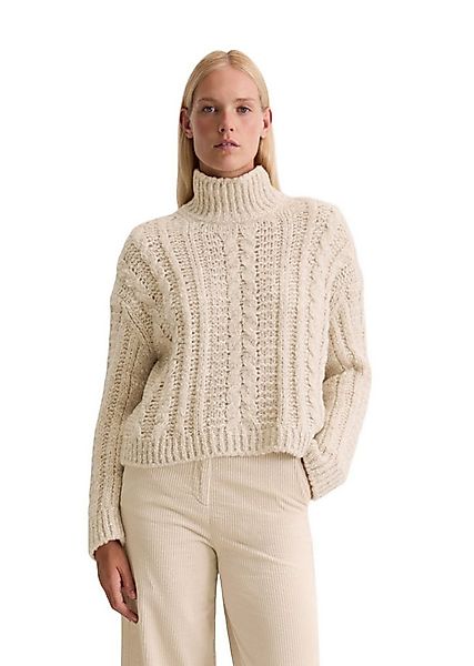 Marc O'Polo Stehkragenpullover aus Alpakawolle-Baumwolle-Merinowolle-Mix günstig online kaufen