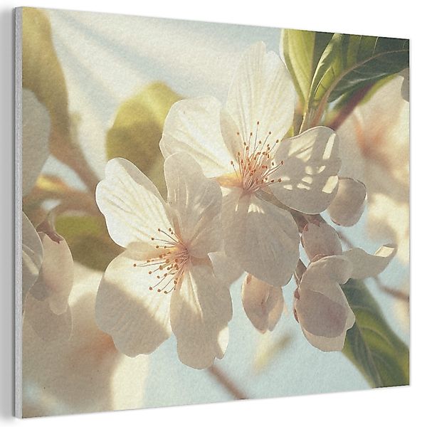 MuchoWow Gemälde Blüten - Weiß - günstig online kaufen