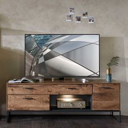 Fernsehboard in Eiche dunkel Optik Loft Design günstig online kaufen