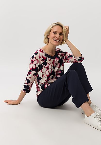 FRANK WALDER 3/4-Arm-Shirt mit Strickbündchen günstig online kaufen