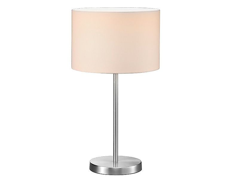 TRIO Leuchten LED Nachttischlampe mit Stoff Lampenschirm Höhe 55cm, Dimmfun günstig online kaufen