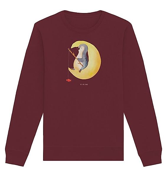 Mr. & Mrs. Panda Longpullover Größe M Pinguin Mond - Burgundy - Geschenk, S günstig online kaufen