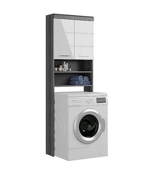 furnling Waschmaschinenumbauschrank Scott 2 offene Fächer, 2 Türen, platzsp günstig online kaufen