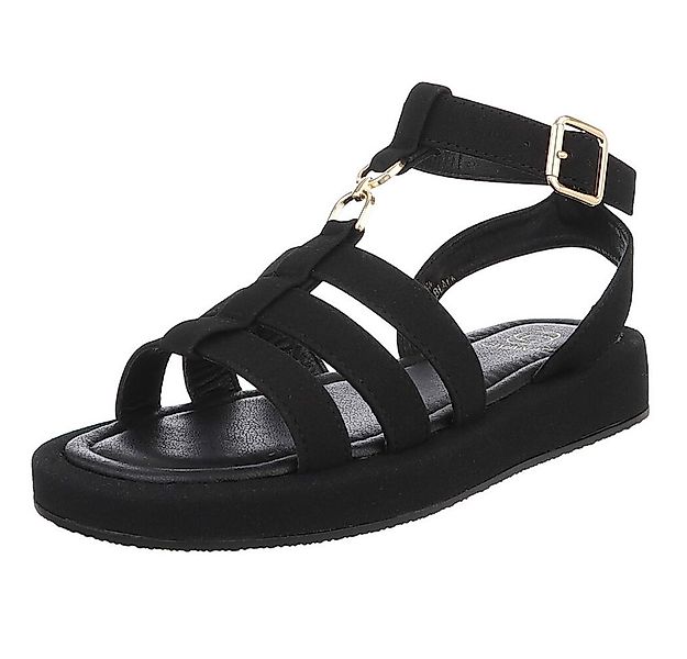 Ital-Design Beige Sandalen mit verstellbaren Riemen für Damen Riemchensanda günstig online kaufen