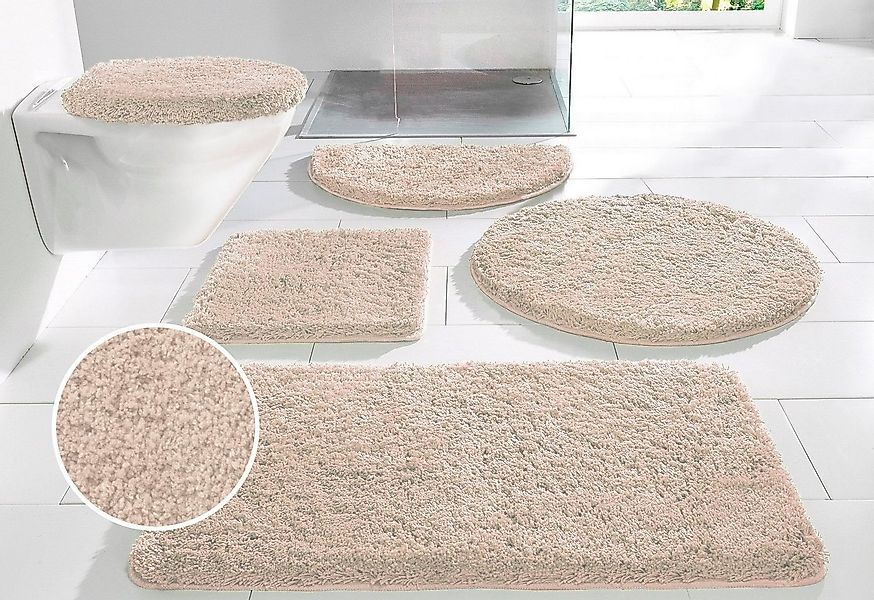 my home Badematte Sanremo, Badvorleger, Badezimmer Teppich, sehr weich, Höh günstig online kaufen