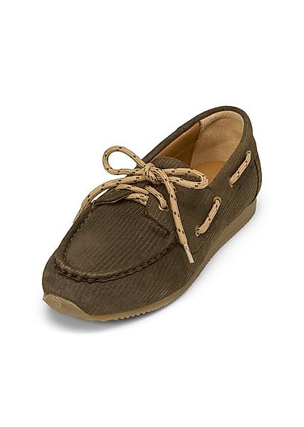 Marc O'Polo aus Veloursleder in Cord-Optik Bootsschuh günstig online kaufen