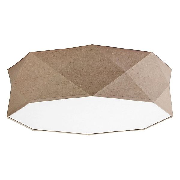 famlights | Deckenleuchte Samuel aus Stoff in Beige 4xE27 rund günstig online kaufen