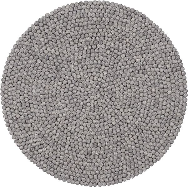 myfelt Wollteppich Carl Filzkugelteppich, 100% reine Schurwolle günstig online kaufen