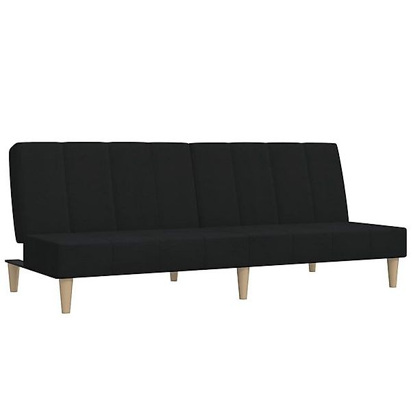 vidaXL Sofa Schlafsofa 2-Sitzer Schwarz Stoff günstig online kaufen