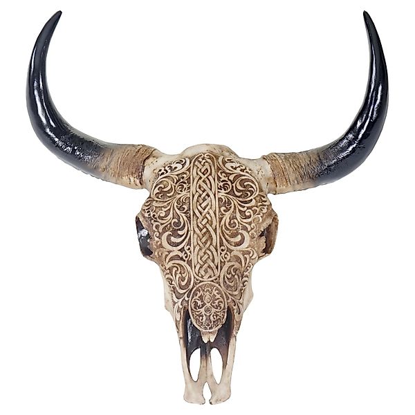 MCW Wanddekoobjekt Stier Skull Tribal-45, Witterungsbeständig, Frostbeständ günstig online kaufen