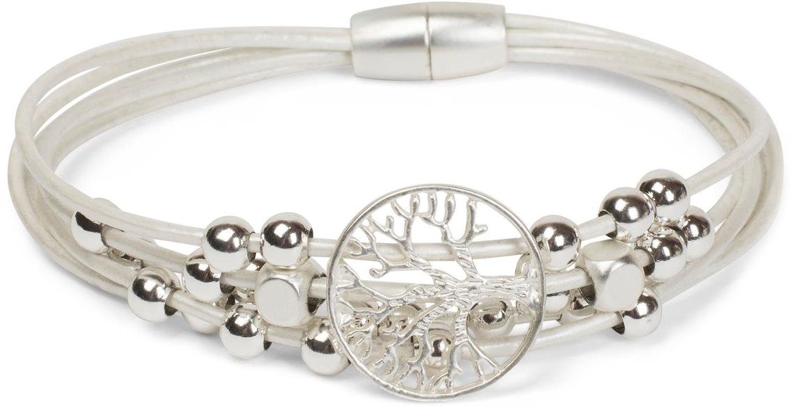 styleBREAKER Armband Armband mit Lebensbaum, Perlen günstig online kaufen