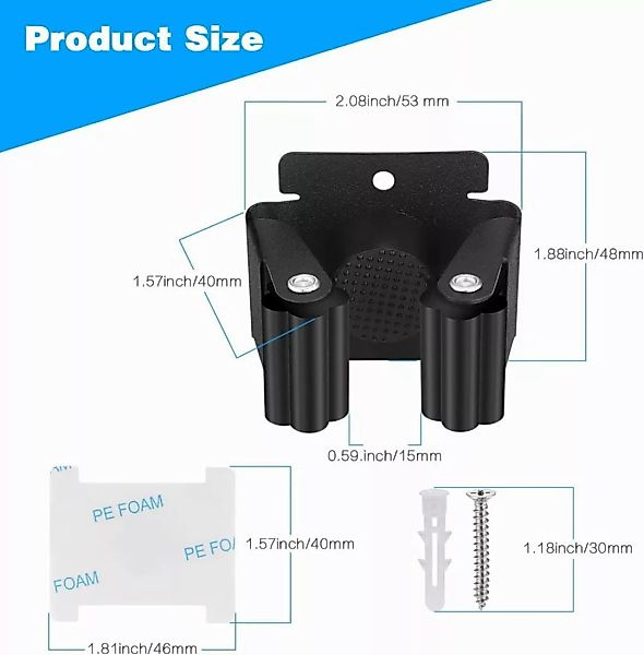 POPOLIC Gartengerätehalter 10 Stück Gerätehalter Besenhalterung günstig online kaufen