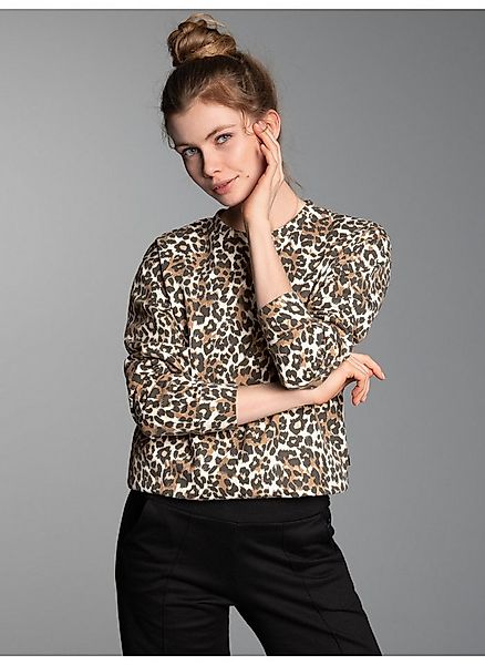 Trigema Sweatshirt TRIGEMA Sweatshirt mit Allover-Leo-Print günstig online kaufen