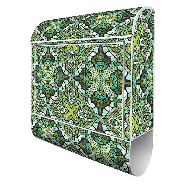 Banjado Design Briefkasten Weiß Pulverbeschichtet 39x47x14cm 2 Schlüssel Mi günstig online kaufen