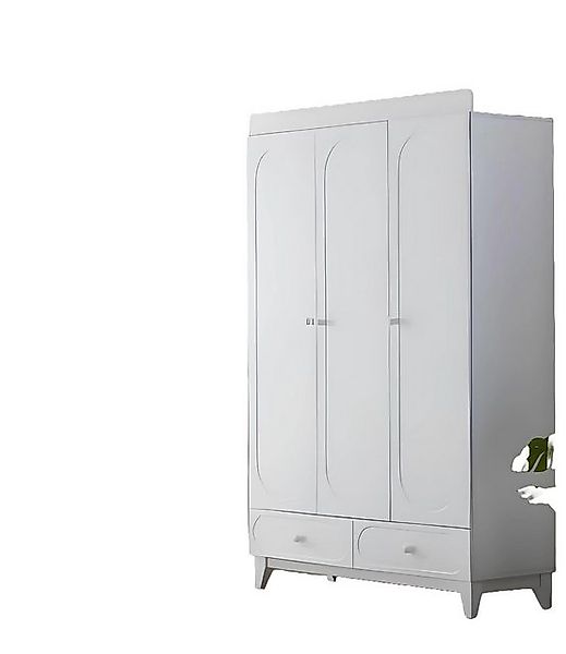 Xlmoebel Kleiderschrank Weißer Schrank für elegantes Schlafzimmer im modern günstig online kaufen