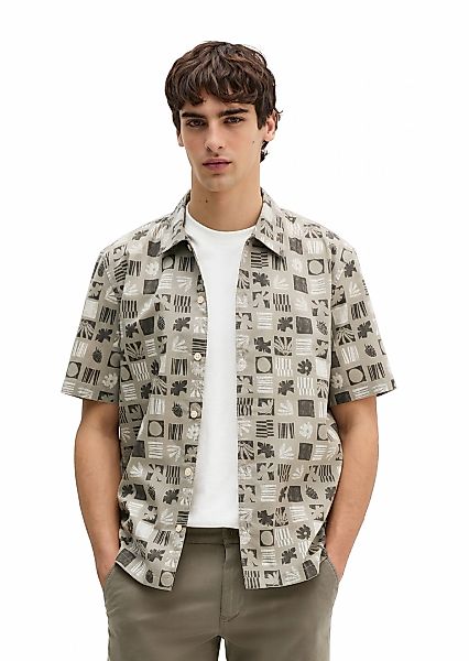 Marc OPolo Kurzarmhemd "aus Bio-Baumwoll-Popeline" günstig online kaufen