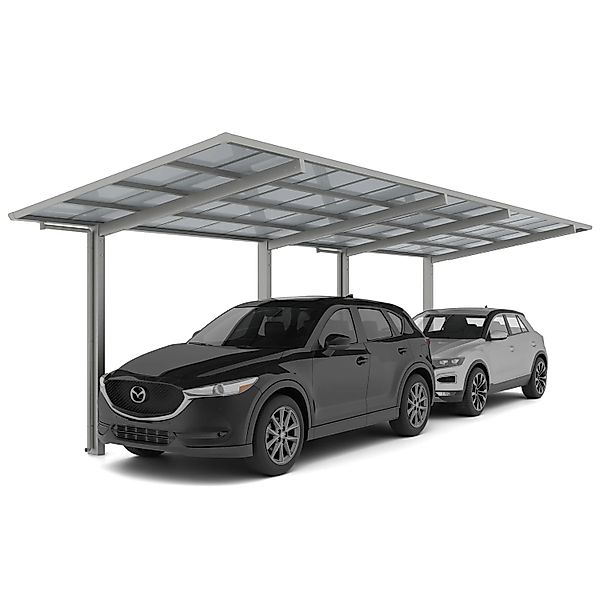 Ximax Carport Linea-80 Tandem Edelstahl-Look günstig online kaufen