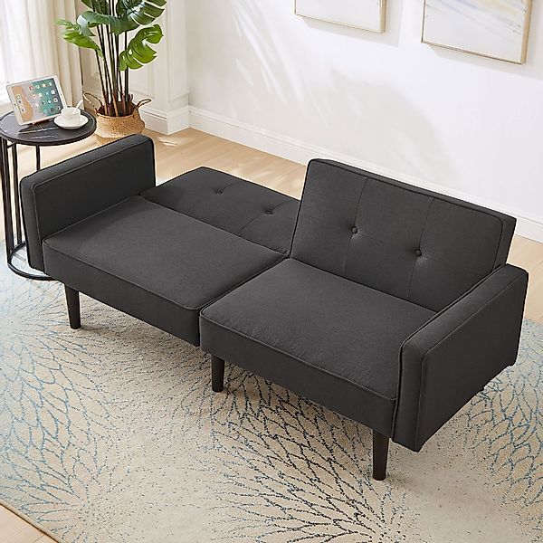 OKWISH Schlafsofa Multifunktionales verstellbares Sofabett, 2-in-1-Sofabett günstig online kaufen
