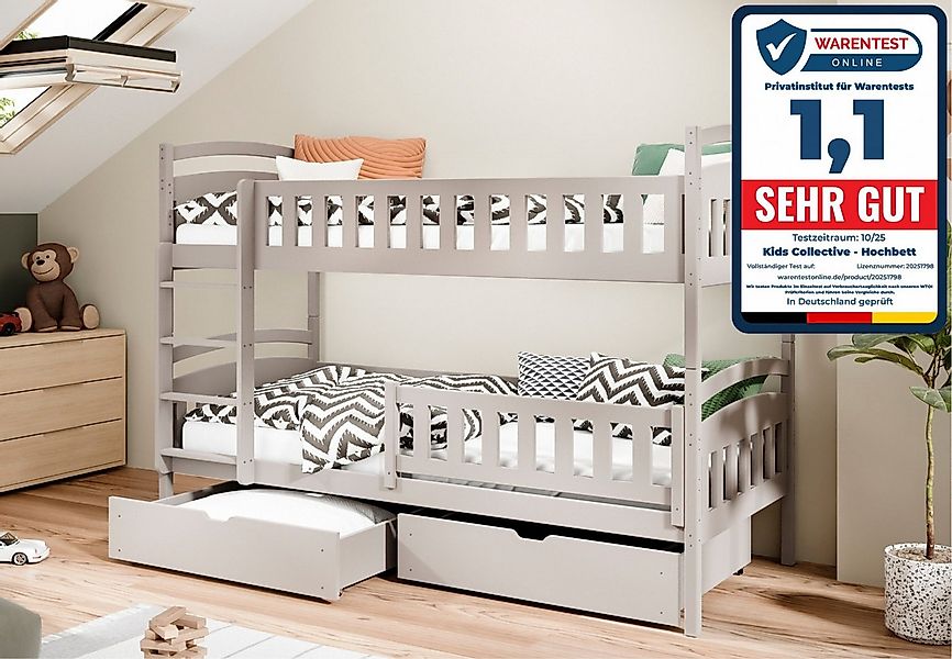 Kids Collective Etagenbett Hochbett Kinderbett 80x180 90x200 umbaubar in zw günstig online kaufen