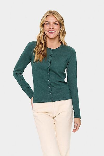 Saint Tropez Strickjacke A8661, MilaSZ R-Neck Cardigan Viskose Feinstrick, günstig online kaufen