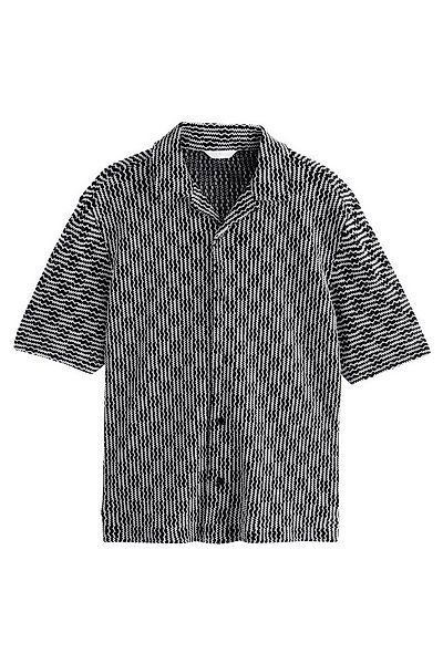 Next Kurzarmhemd Hemd aus strukturiertem Jersey (1-tlg) günstig online kaufen