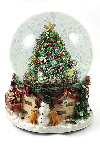 ELLUG Schneekugel Schneekugel/Spieluhr zum Aufziehen mit Schneeantrieb, Ø15 günstig online kaufen