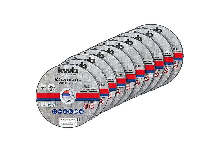 kwb Trennscheibe KWB Trennscheiben-Set, 712022, 125x1,0 mm, 10 Stück günstig online kaufen