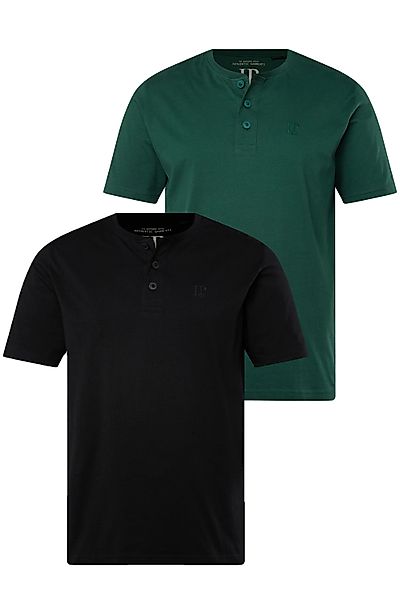 JP1880 T-Shirt Henleys Basic 2er-Pack Rundhals günstig online kaufen