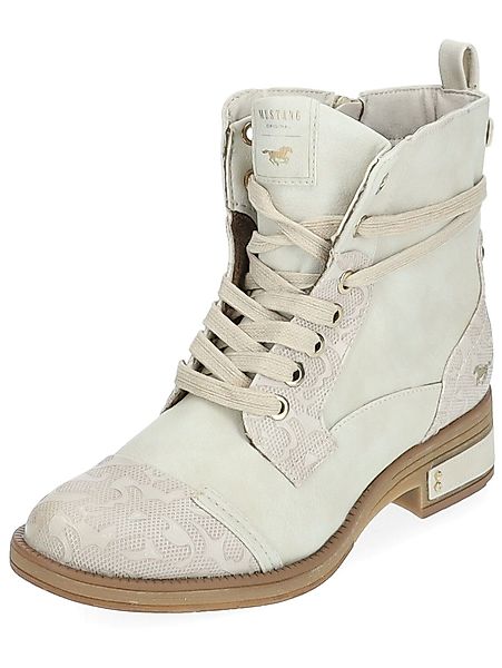 MUSTANG Stiefelette Lederimitat Schnürstiefelette günstig online kaufen