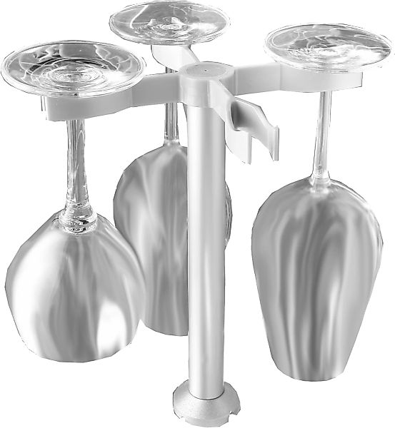 Ruco Küchenregal Gläserhalter für die Spülmaschine, Aluminium, für 4 Gläser günstig online kaufen