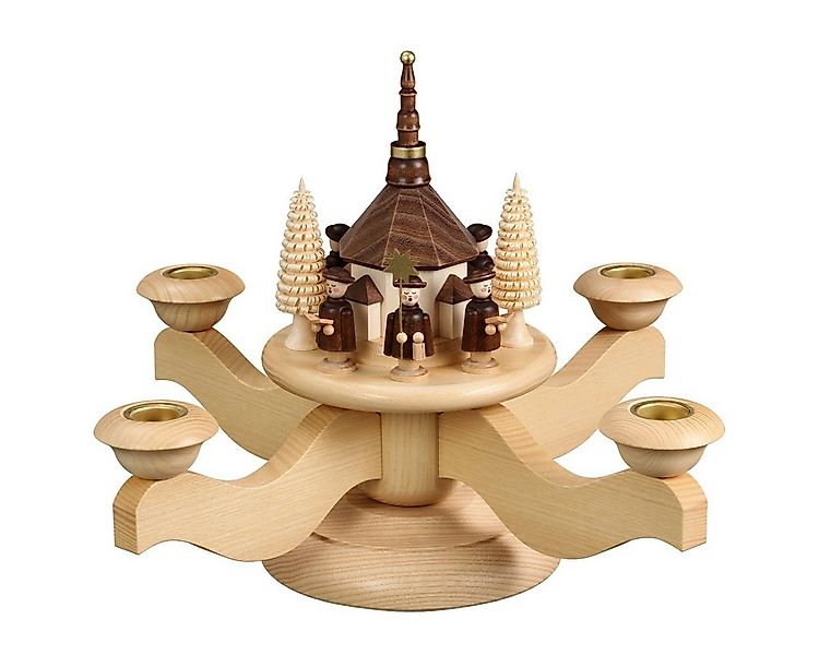 Volkskunstwerkstatt Unger Adventsleuchter Adventsleuchter mit Seiffener Kir günstig online kaufen