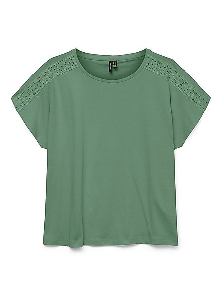 Vero Moda T-Shirt Klassische Basic Oberteile (1-tlg) VMEMMY SS LACE TAPE TO günstig online kaufen