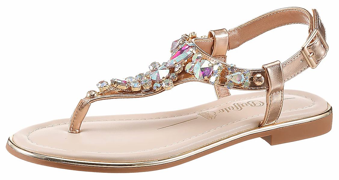 Buffalo Zehentrenner "KIRA ICE", Riemchensandale, Sommerschuh, Urlaubsandal günstig online kaufen
