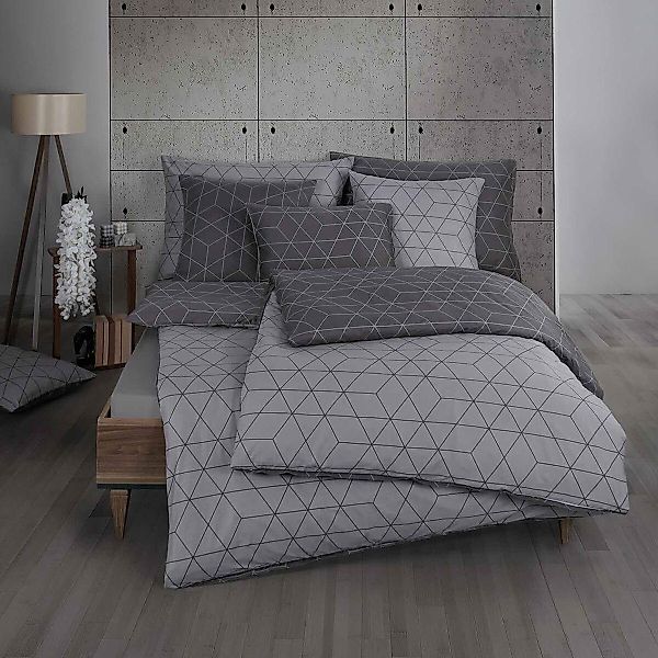 TRAUMSCHLAF Bettwäsche Geo, Mako Satin, 2 günstig online kaufen
