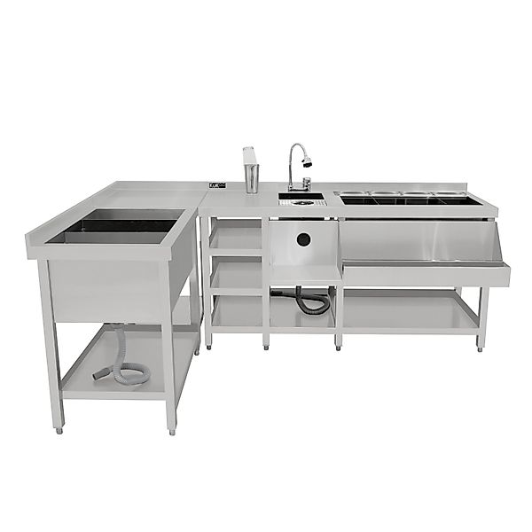 MonsterShop Modulare Deluxe-Cocktailbar-Station mit Eisbrunnen günstig online kaufen