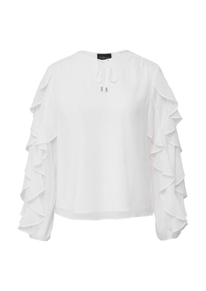 s.Oliver Langarmbluse Bluse Leichte Chiffonbluse mit günstig online kaufen