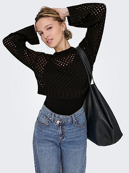 ONLY Strickpullover ONLSMILLA SHORT PULLOVER L/S KNT NOOS günstig online kaufen