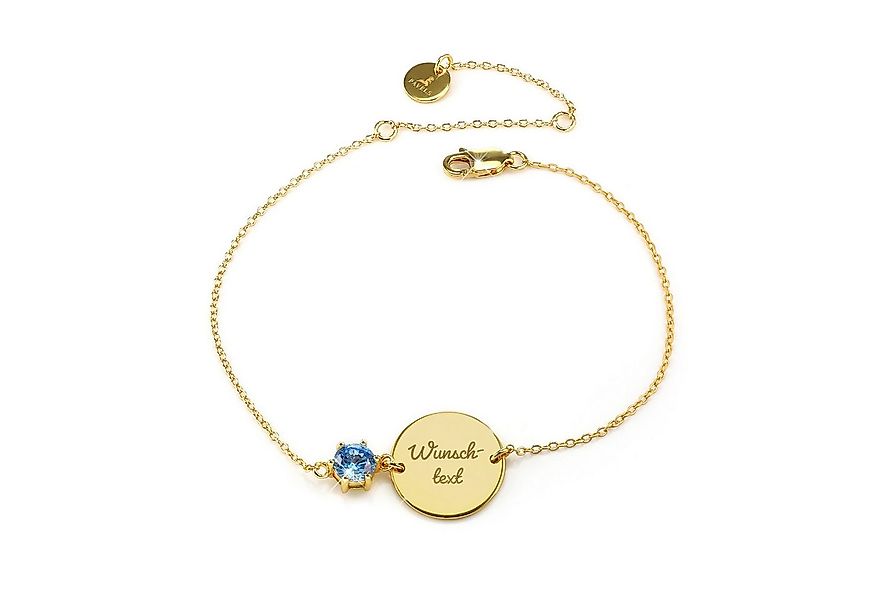 PAVELS Armband mit Gravur Kristall, Das Metallplättchen kann mit einer Grav günstig online kaufen